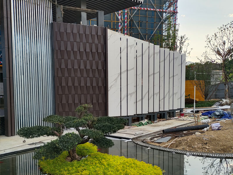 四川鋁單板工程展示區(qū)